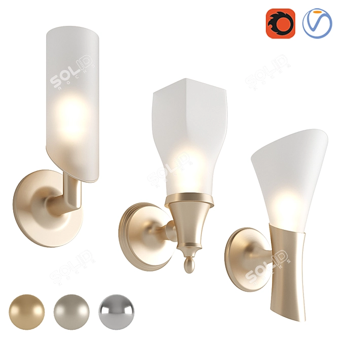 Brizo Wall Mount Lights Collection 3D model image 11