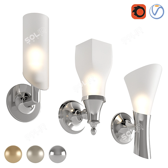 Brizo Wall Mount Lights Collection 3D model image 12