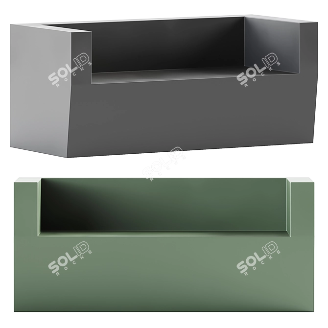 Cridea Pixel Outdoor Sofa 3D model image 1