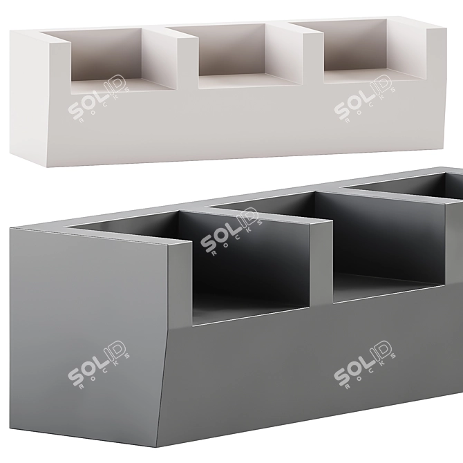 Cridea Pixel 2 Outdoor Sofa 3D model image 2