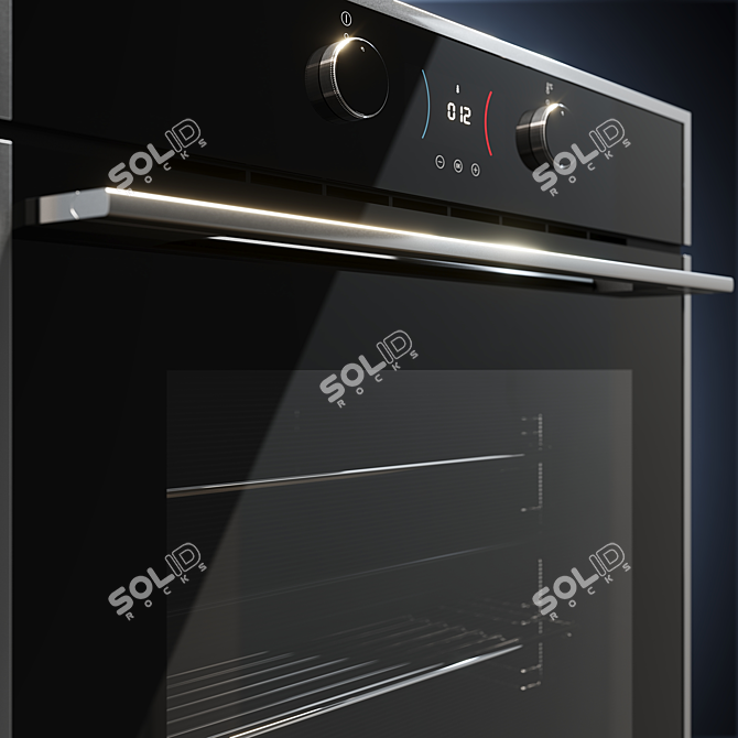 TEKA HLB 840P BLACK-SS Oven 3D model image 2