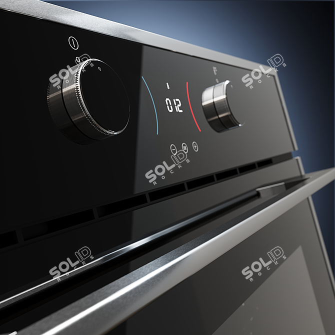 TEKA HLB 840P BLACK-SS Oven 3D model image 3