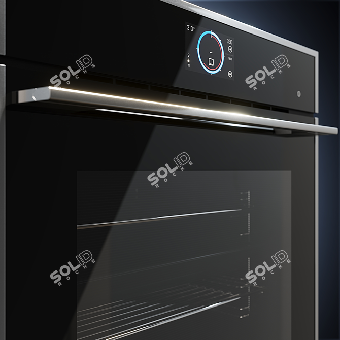 TEKA iOVEN BLACK-SS Multifunctional Oven 3D model image 2