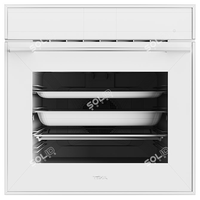 TEKA iOVEN BLACK-SS Multifunctional Oven 3D model image 4