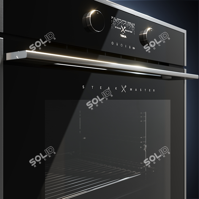 TEKA Black Steakmaster Oven 3D model image 2