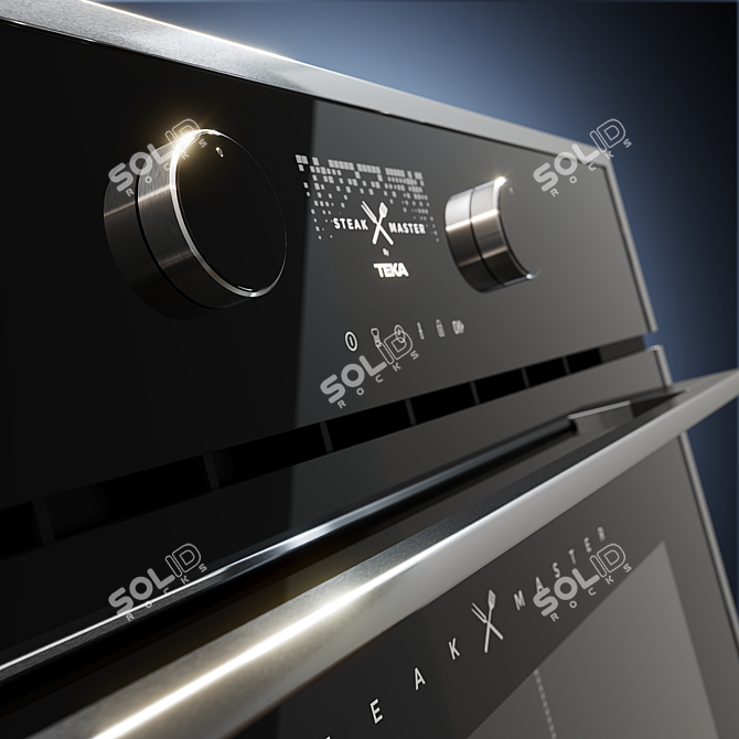 TEKA Black Steakmaster Oven 3D model image 3