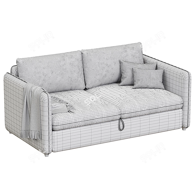 Modern Wagon Sofa Set 3D model image 3