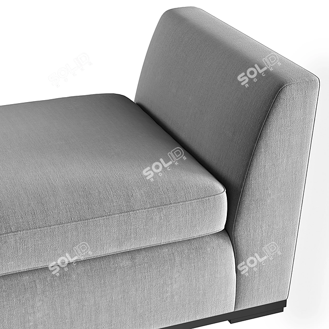  Stylish Maxalto Intervallum Ottoman 3D model image 2