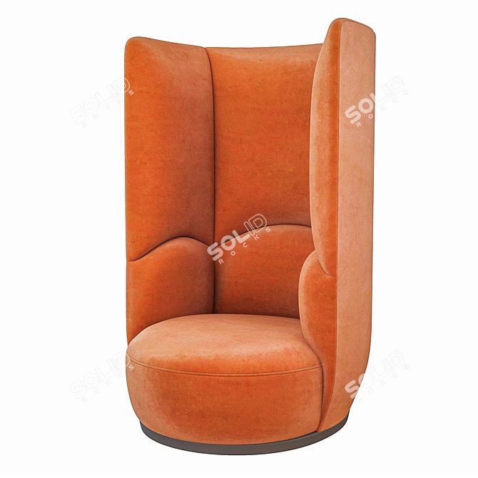 Sheep-Inspired High Back Sofa 3D model image 1