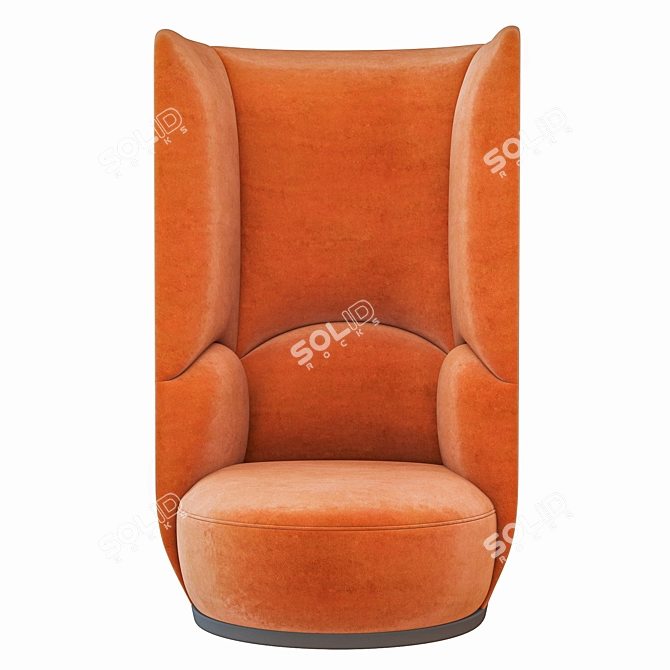 Sheep-Inspired High Back Sofa 3D model image 2