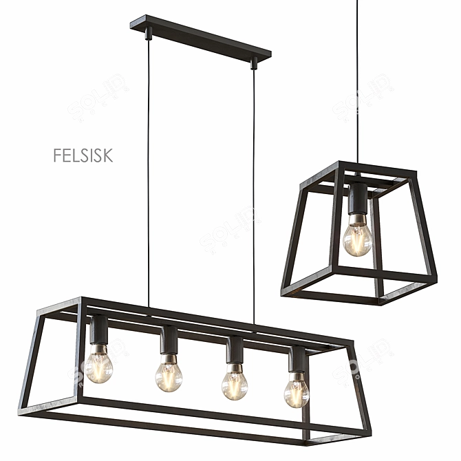 Modern Pendant Lighting Fixtures 3D model image 1