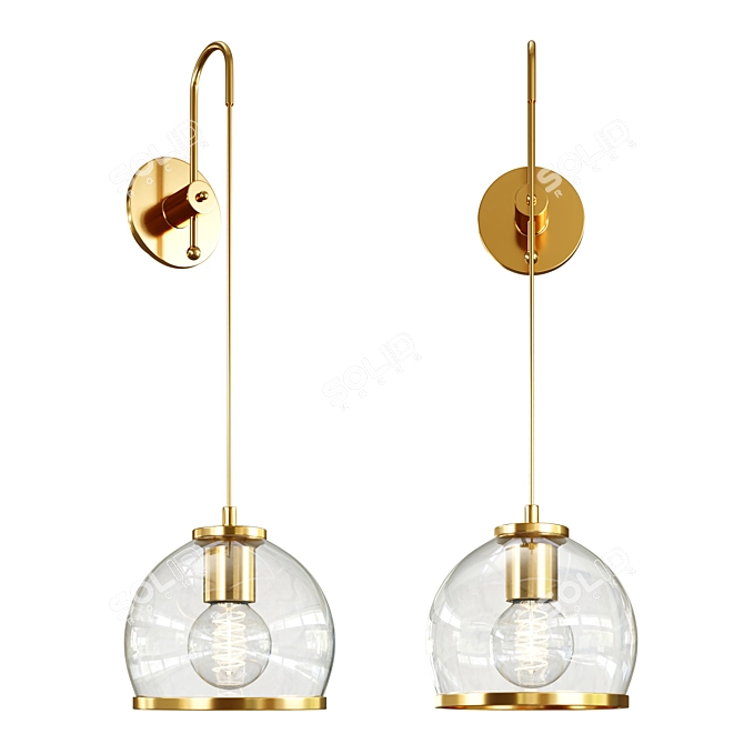 Elegant Sferico Lightstar 729611 Fixture 3D model image 1