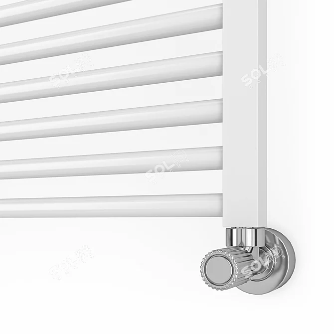 Margaroli Alba White Towel Warmer 3D model image 3