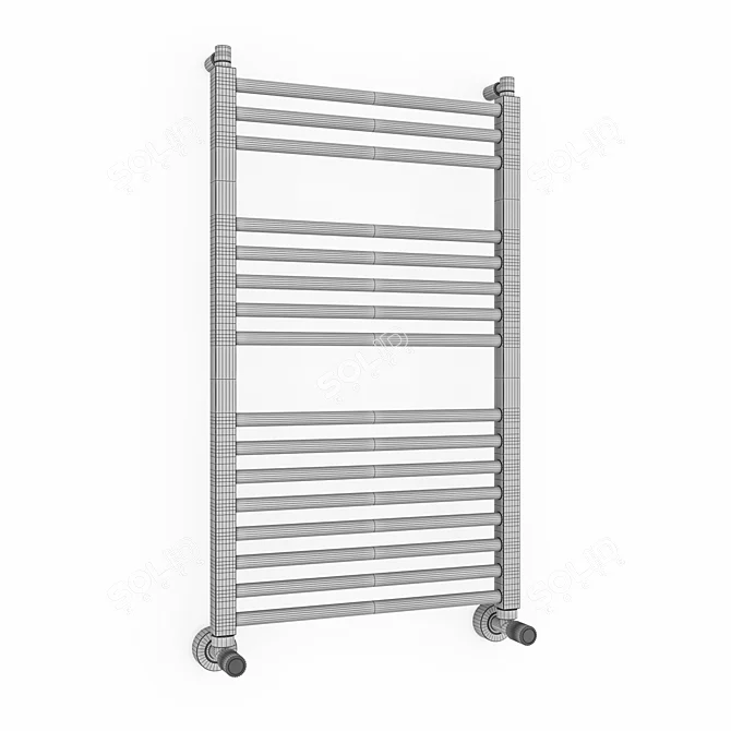 Margaroli Alba White Towel Warmer 3D model image 4