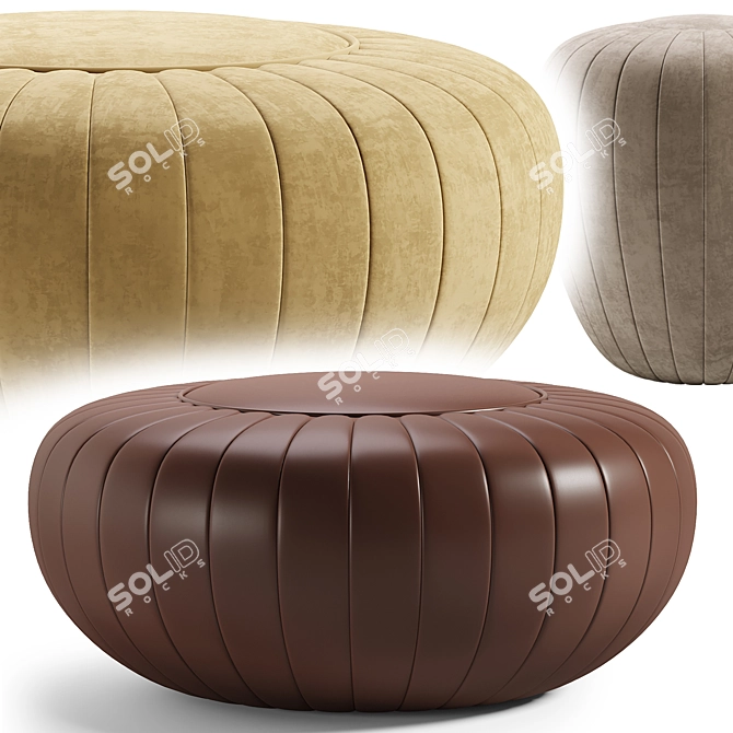 Modern TOD Pouf for 3Ds Max 3D model image 1