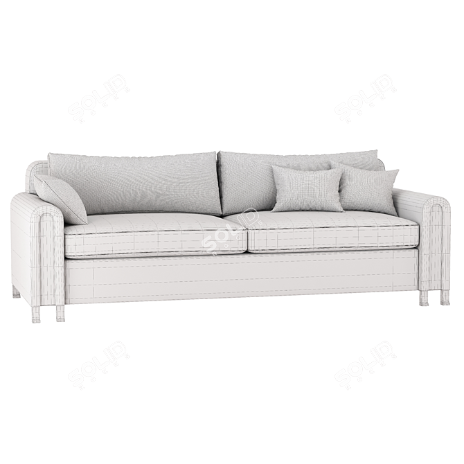 Modern Masson Sofa by Dmitry 3D model image 3