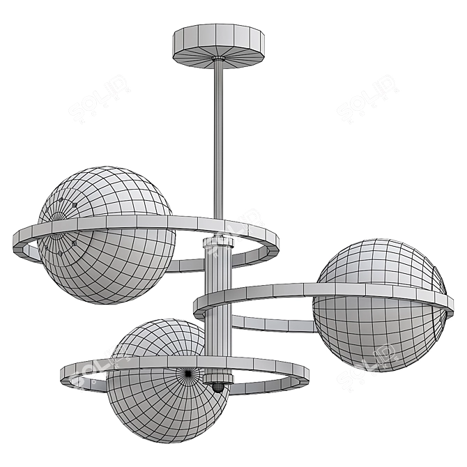 Rivoli Ariadna 4074 Pendant Chandelier 3D model image 2