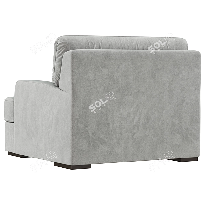 Modern Accent Armchair Furnishings 3D model image 3