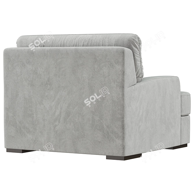 Modern Accent Armchair Furnishings 3D model image 4