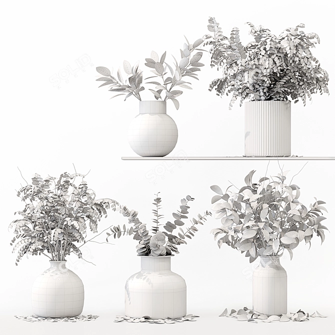 Premium Indoor Plant 3D Model 3D model image 7