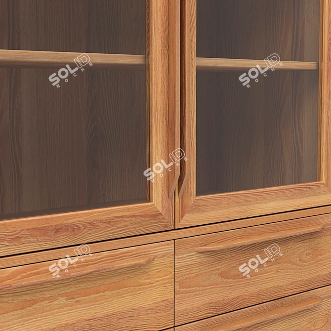 Scandinavian Style Buffet, White, Large 3D model image 4