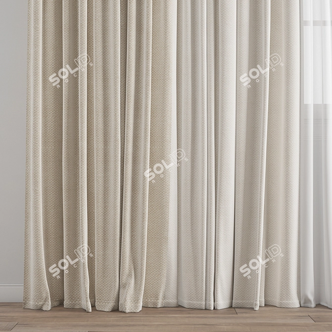 Poly Curtain Model Bundle 3D model image 2