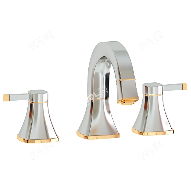 Elegant Grandera Basin Mixer 3D model image 1