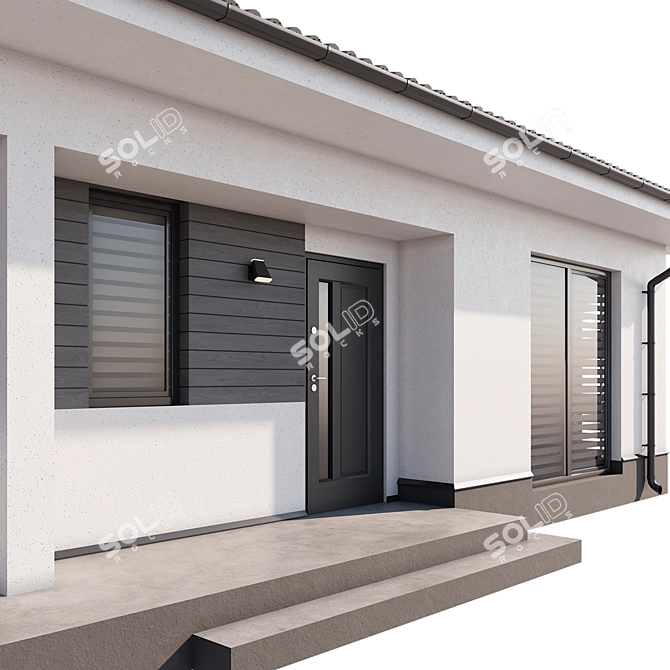 Country House 135 sq.m. 3D model image 2