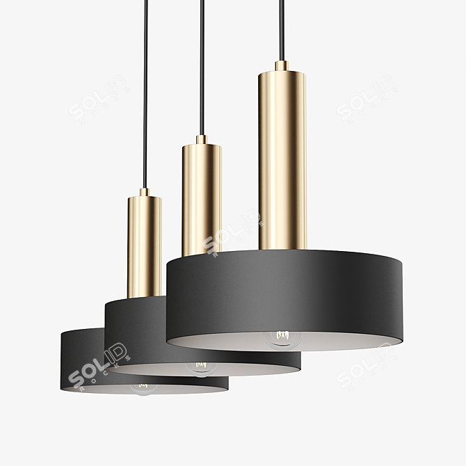 Freya Izza Pendant Light, Modern 3D model image 2