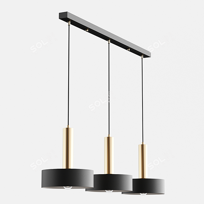 Freya Izza Pendant Light, Modern 3D model image 3