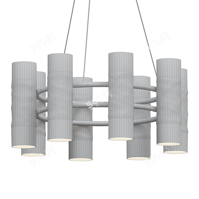 Elegant Madison Suspension Light 3D model image 2