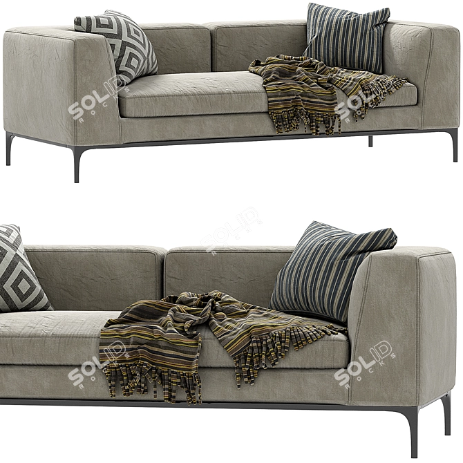 Stylish Arflex Lee Sofa 3D model image 1