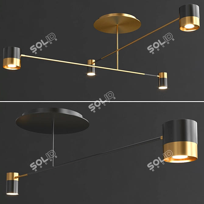 Modern Design Bitten Lamps 3D model image 1