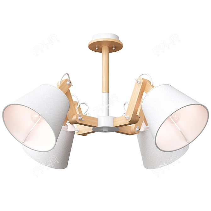  Industrial Style Mechanic Chandelier 3D model image 2