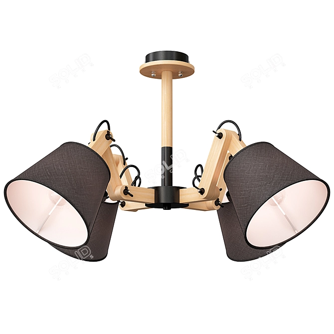  Industrial Style Mechanic Chandelier 3D model image 3