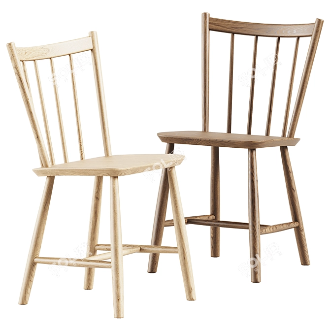 Hay J41 Wooden Chair | 48x46.5x82.5 cm 3D model image 1