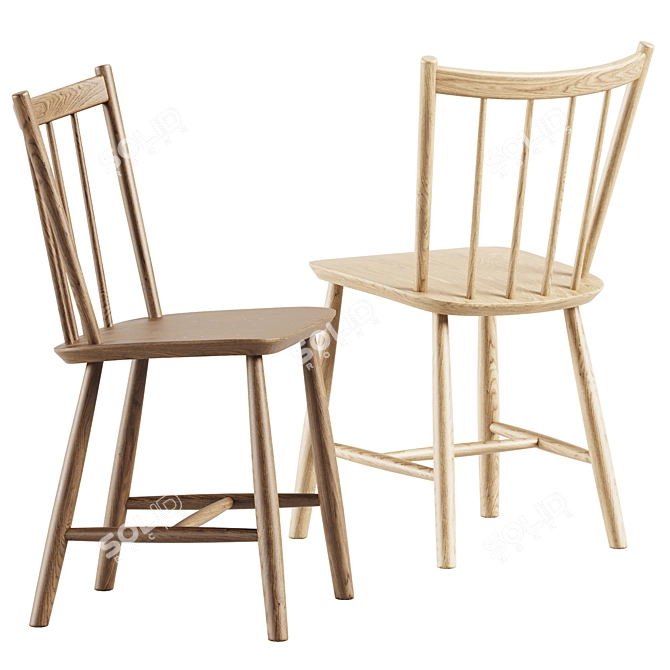 Hay J41 Wooden Chair | 48x46.5x82.5 cm 3D model image 2