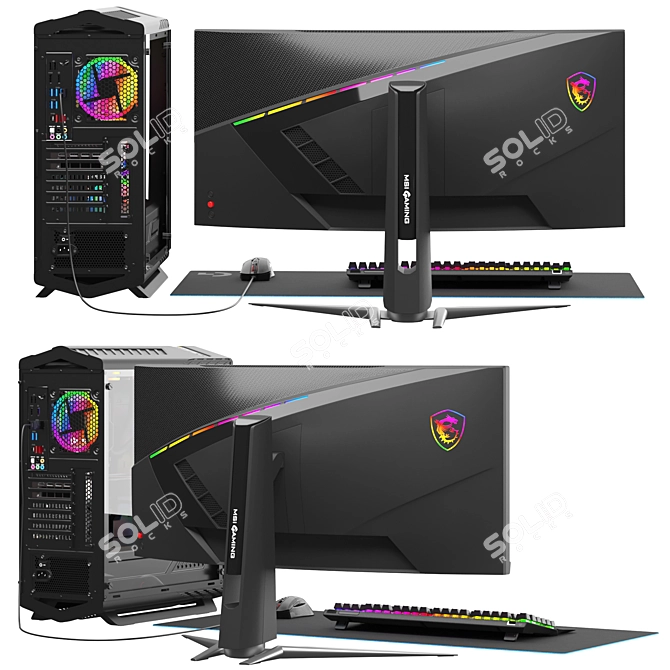 Gamer Set 2 Corona Renderer 3D model image 3