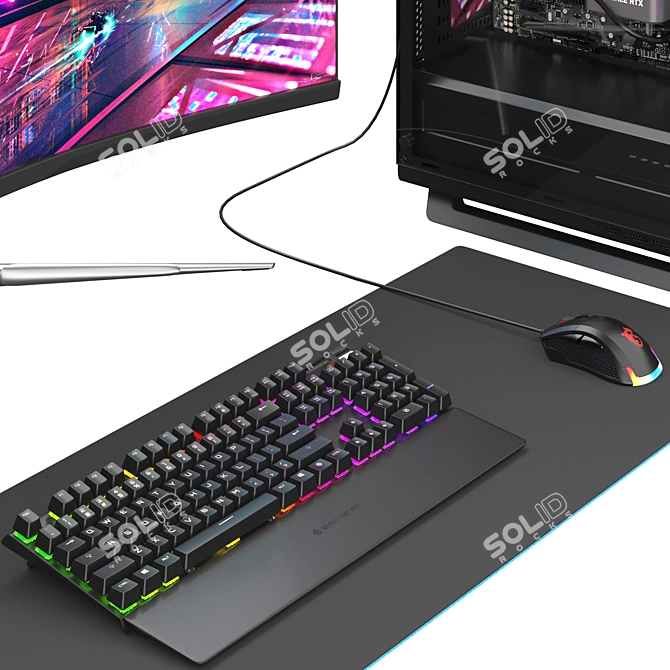 Gamer Set 2 Corona Renderer 3D model image 5