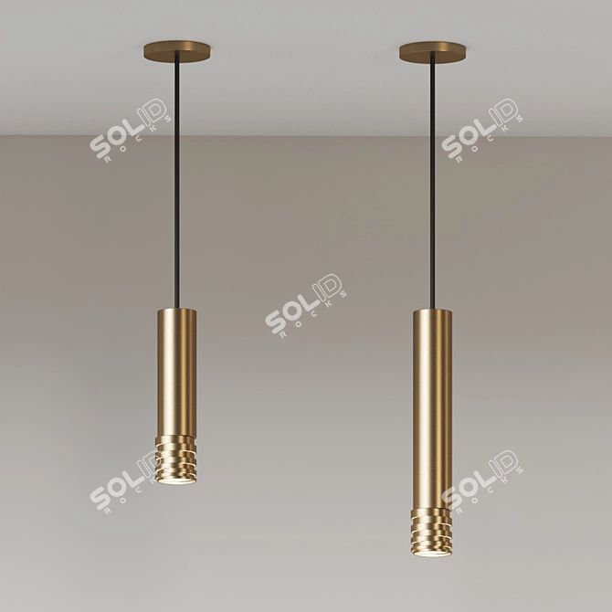 Modern Mini Pendant Light Fixture 3D model image 2