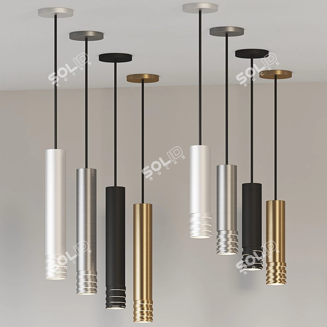 Modern Mini Pendant Light Fixture 3D model image 3