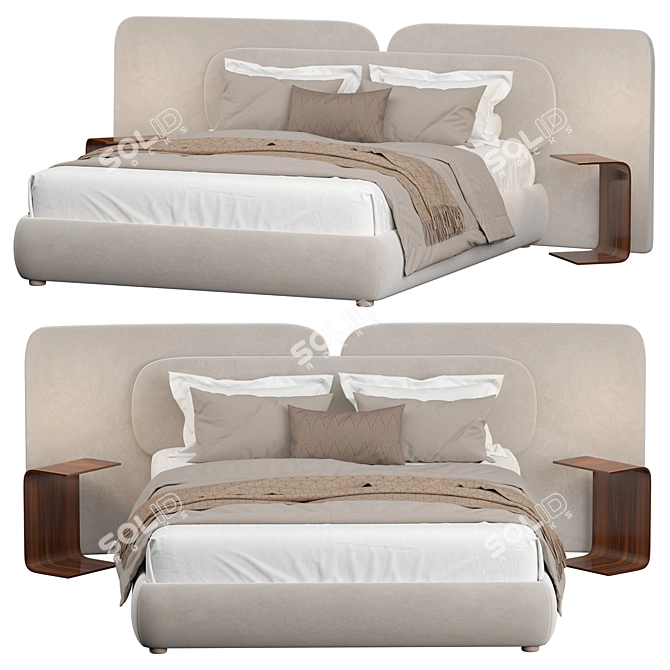 Modern Sleek Rove Concepts Bed 3D model image 4