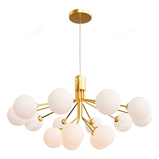 Romatti BLOM Chandelier: Elegant Illumination 3D model image 2