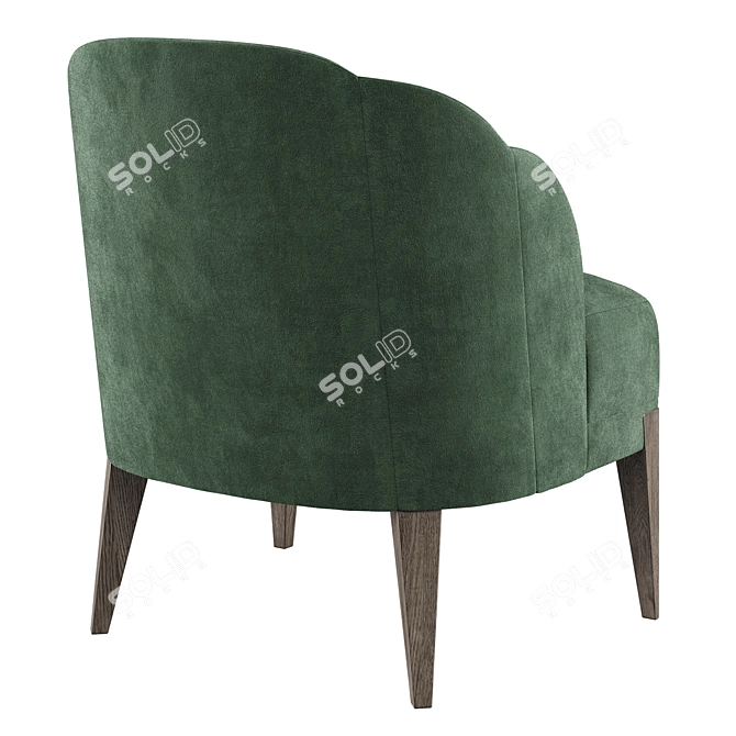 Baker Luxe Sophie Chair Smooth 3D model image 2