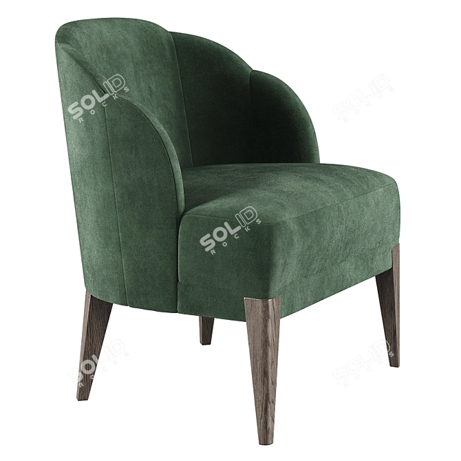 Baker Luxe Sophie Chair Smooth 3D model image 3