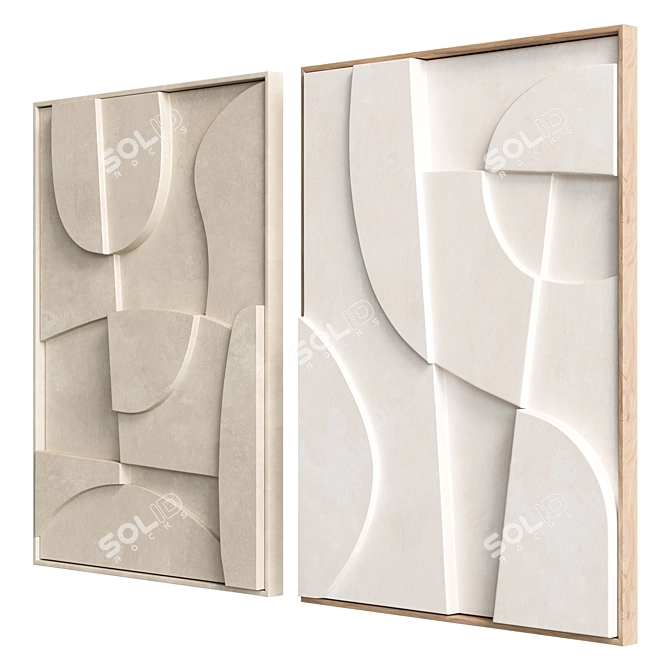 3D Relief Panel by Edith Beurskens 3D model image 3