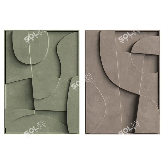 3D Relief Panel by Edith Beurskens 3D model image 4