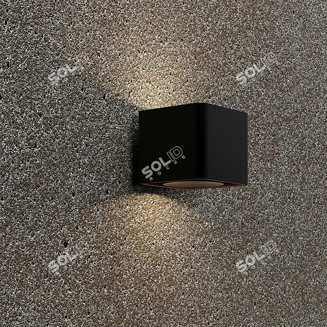 Textured Concrete Material Set 3D model image 2