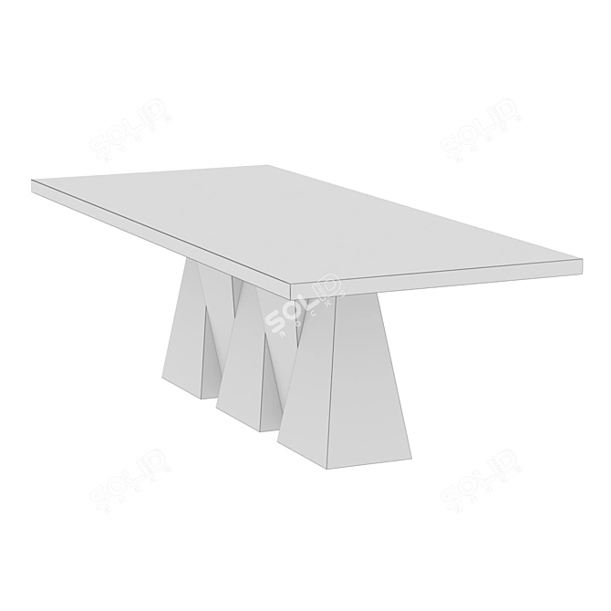 Elegant Grav Table by Morten 3D model image 7