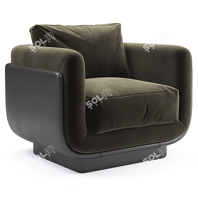 Modern Chic Ebisu Armchair, Brand: studiotwentyseven 3D model image 1